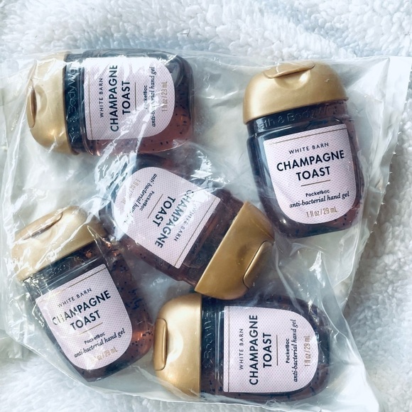 🐘NEW Bath & Body Works 5 Champagne Toast PocketBac + Vacation Elephant Holder - Picture 6 of 6